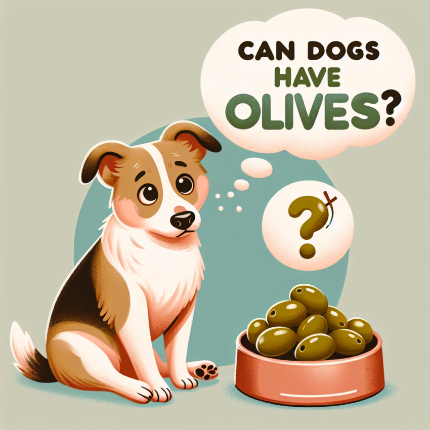 can dogs have olives