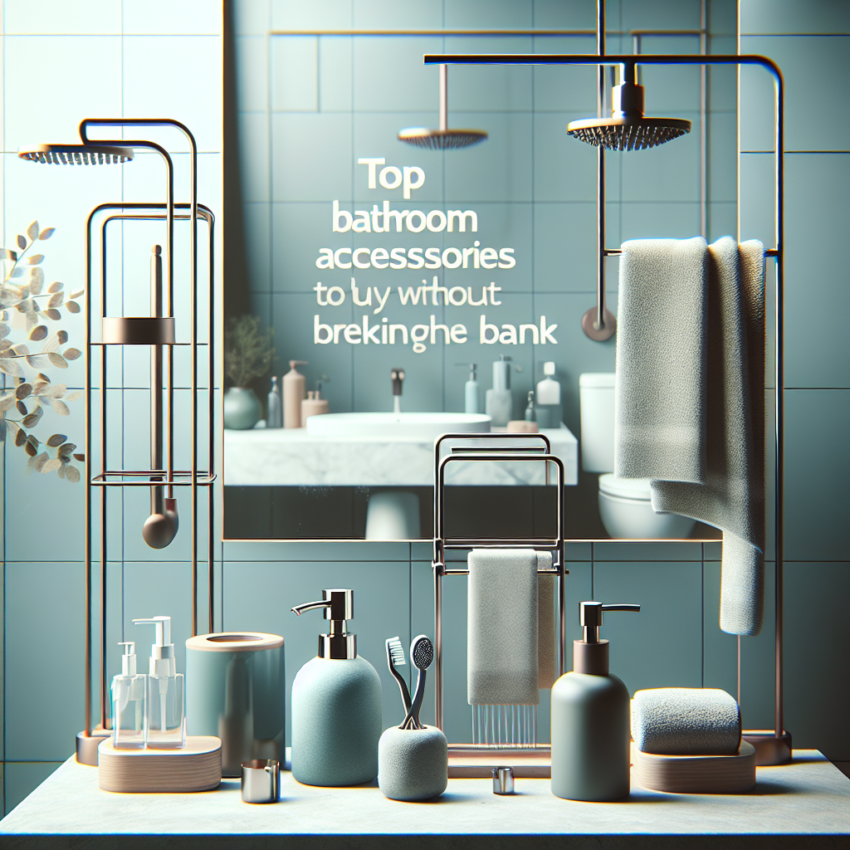 Top Bathroom Accessories to Buy Without Breaking the Bank